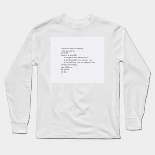 Inspirational Quote Long Sleeve T-Shirt